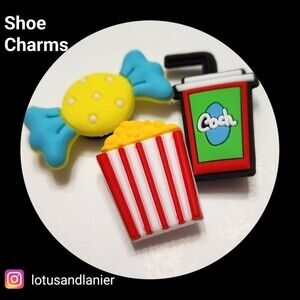 Shoe Charms "Movie Night"Set of 3